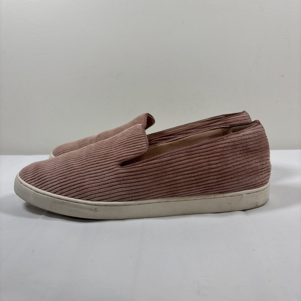 Birdies Womens 10.5 The Swift Sneaker Carnation Pink Corduroy Slip-On Shoes - Picture 3 of 12